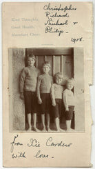 Christopher Cardew; Richard Cardew; Michael Cardew; Philip Francis Haydon Cardew NPG x22258