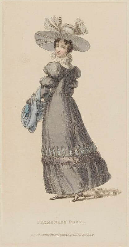 'promenade dress', november 1828 npg d47613