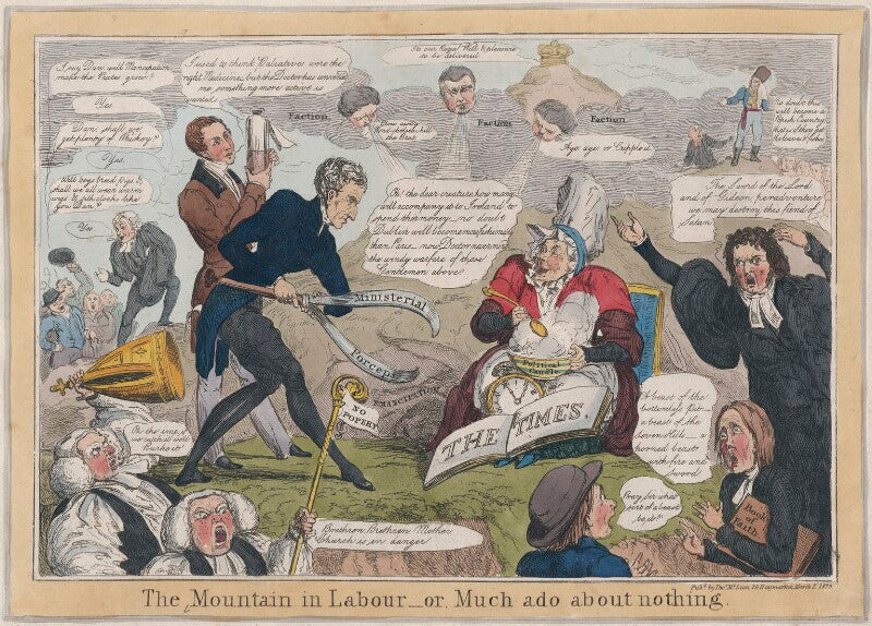 'the mountain in labour   or, much ado about nothing' npg d48742