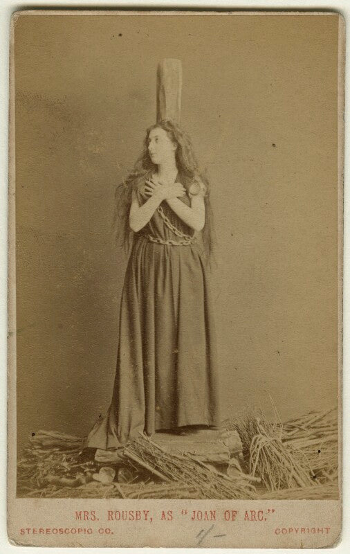 Clara marion jessie rousby (née dowse) as joan in 'joan of arc' npg x22107