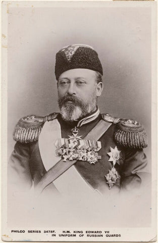 'H.M. King Edward VII in uniform of Russian Guards' (King Edward VII) NPG x196413