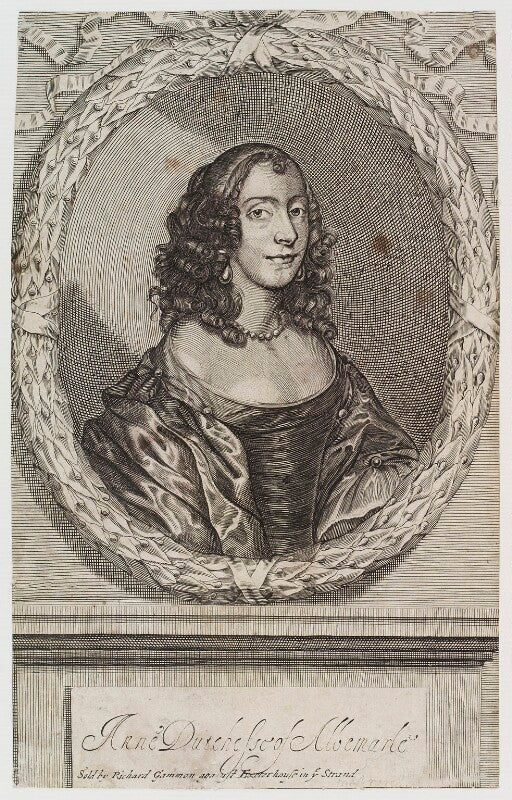Anne monck (née clarges), duchess of albemarle npg d20248