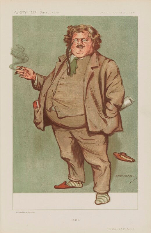 G.k. chesterton ('men of the day. no. 1309. "g. k. c."') npg d45650
