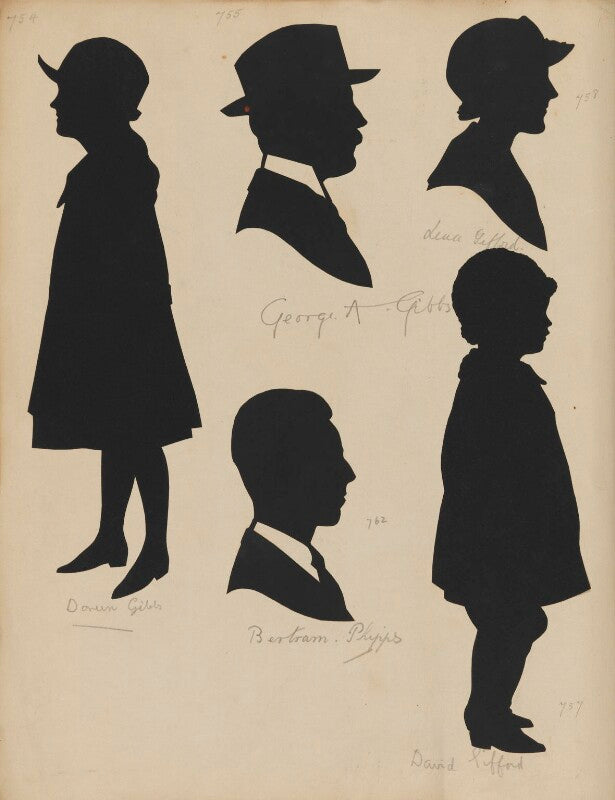 Doreen gibbs; bertram phipps; george a. gibbs; lena gifford; david gifford npg d46415