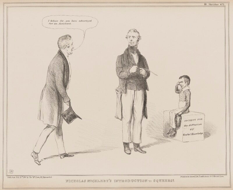 Nicholas nickleby's introduction to squeers! npg d41605