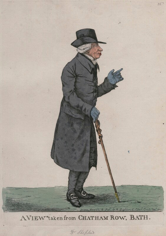 John shepherd ('a view taken from chatham row, bath') npg d13309