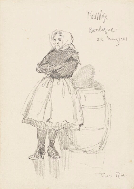 'fishwife, boulogne' (unknown woman) npg d43084