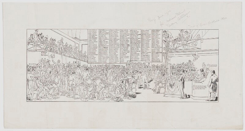 Key to the house of lords, 1820, the trial of queen caroline npg d20524