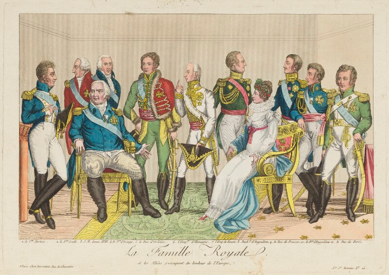 'la famille royale et les alliées s'occupant du bonheur de l'europe' npg d15837