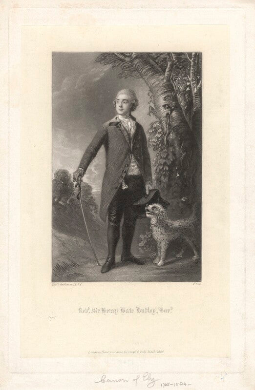 Sir henry bate dudley, 1st bt npg d1805