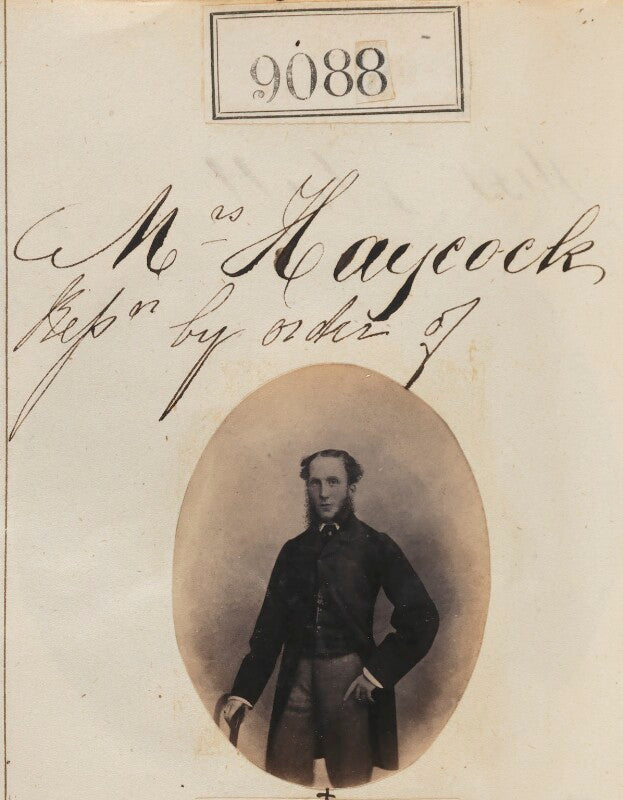 Unknown man ('reproduction by order of mrs haycock') npg ax58911