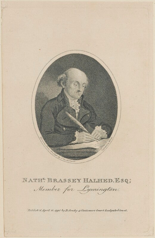 Nathaniel brassey halhed npg d14146