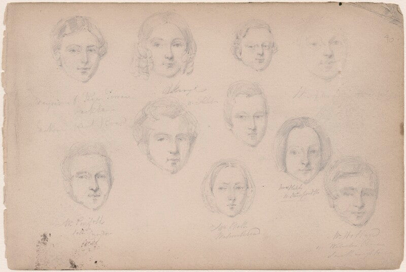 Dayner; w. penfold; mrs bell; mrs kelly and six unknown sitters npg d23313(72)