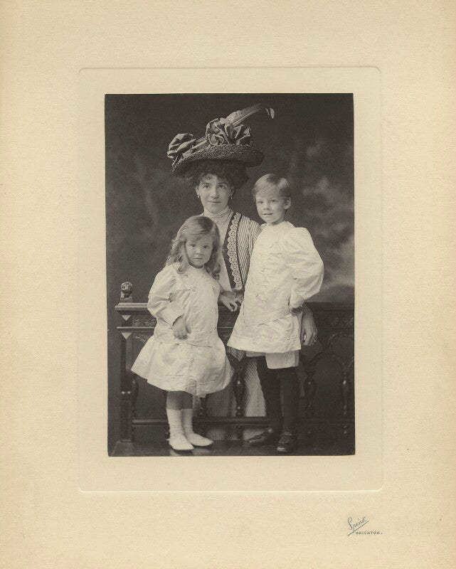 John strachey; margaret winifred strachey (née severs); richard philip farquhar strachey npg x26189