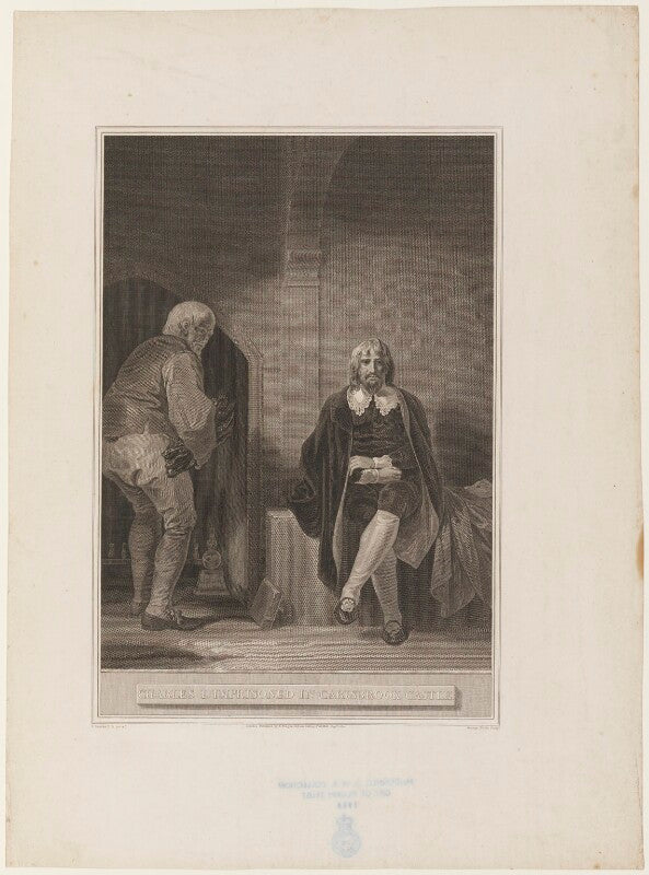 'charles i imprisoned in carisbrook castle' (king charles i) npg d32078