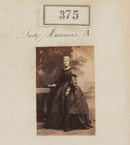 Possibly Lady Adeliza Matilda Manners (née Howard), or possibly Lydia Sophia (née Dashwood), Lady Manners NPG Ax50134