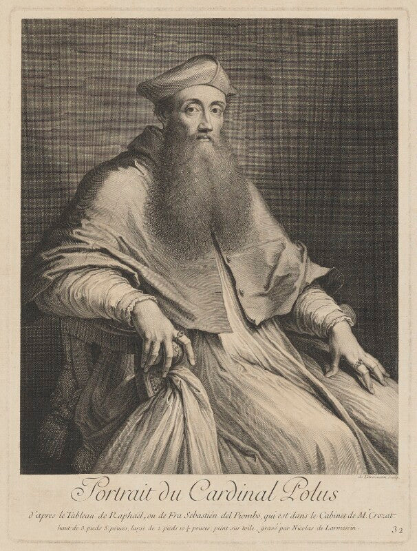 Unknown man engraved as reginald pole npg d40291