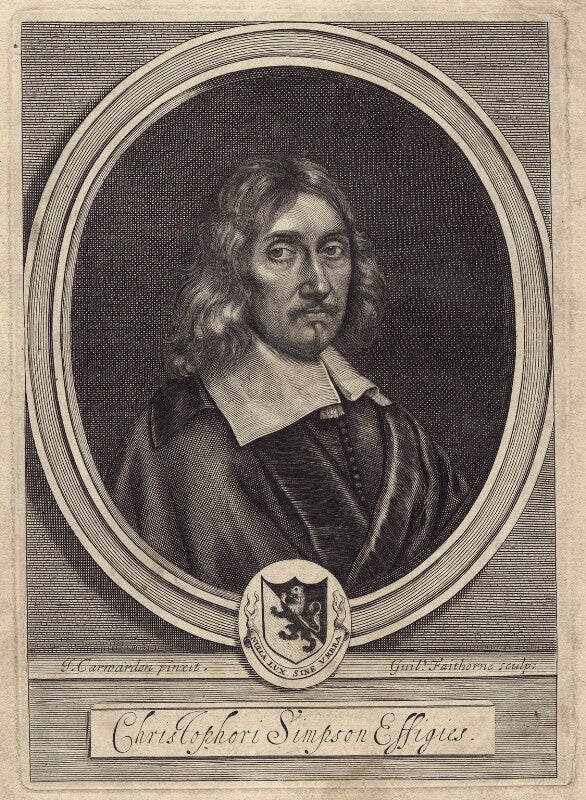 Christopher simpson (sympson) npg d29149