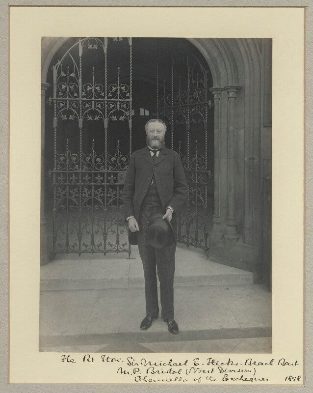 Michael edward hicks beach, 1st earl st aldwyn npg x8692