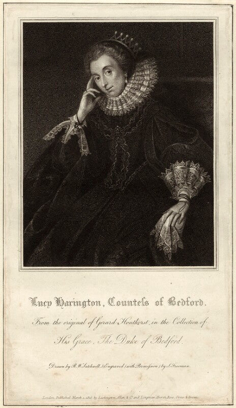 Lucy russell (née harington), countess of bedford npg d28094