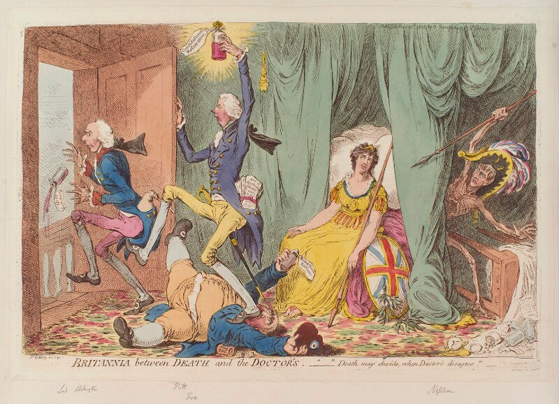 'britannia between death and the doctor's' npg d12830