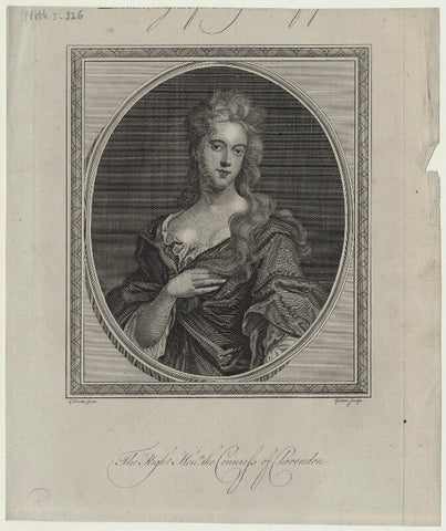 Jane Hyde (née Leveson-Gower), Countess of Clarendon and Rochester NPG D31330