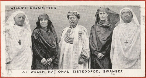 'At Welsh National Eisteddfod, Swansea' (Queen Elizabeth, the Queen Mother; King George VI; 3 Unknown sitters) NPG D47287