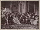 Royal group in the Crimson Drawing-Room at Windsor Castle NPG x135923