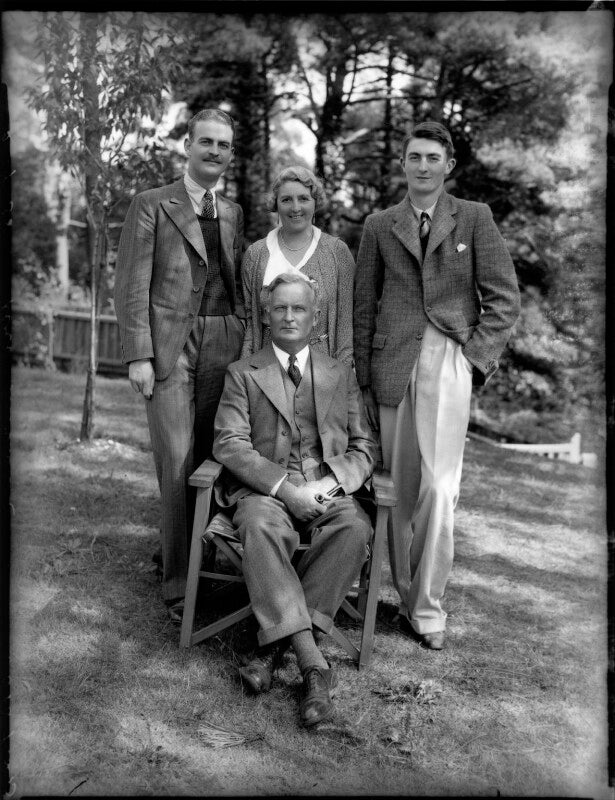 Basil john karslake; sir henry karslake; florence clare (née rooke), lady karslake; charles karslake npg x151741