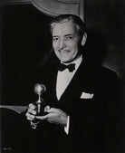 Ronald Colman with his Golden Globe award for his role in 'A Double Life' NPG x6330