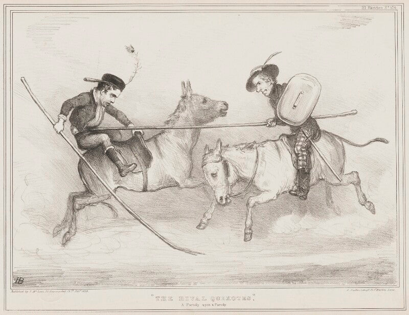 The rival quixotes (john george lambton, 1st earl of durham; henry brougham, 1st baron brougham and vaux) npg d41508