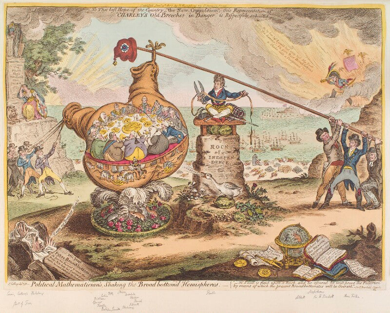 'political mathematician's, shaking the broad bottom'd hemispheres' npg d12884