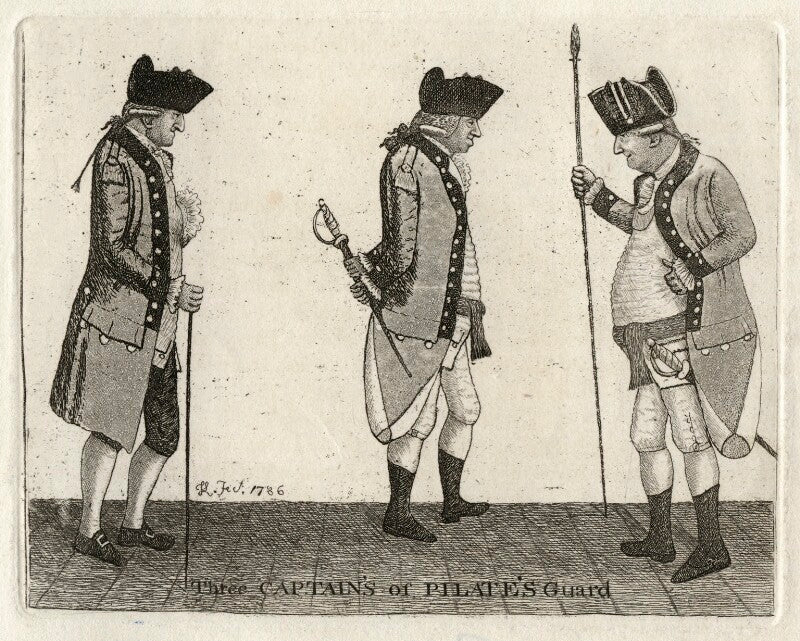 Three captains of pilate's guard (george pitcairn; george robertson; robert pillans) npg d16834