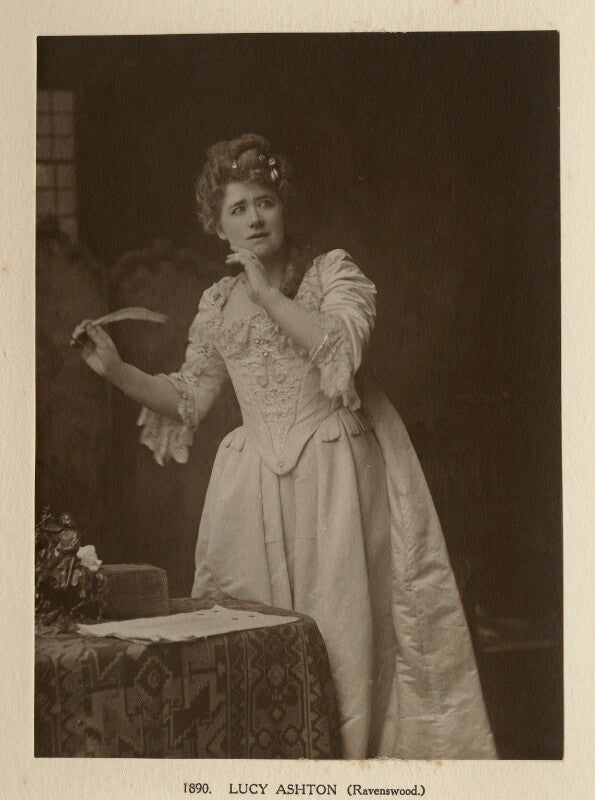 Ellen terry as lucy ashton in 'ravenswood' npg ax131314