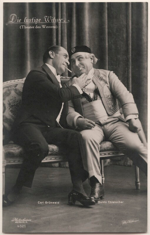 Carl grünwald and guido thielscher in 'the merry widow' npg x139844