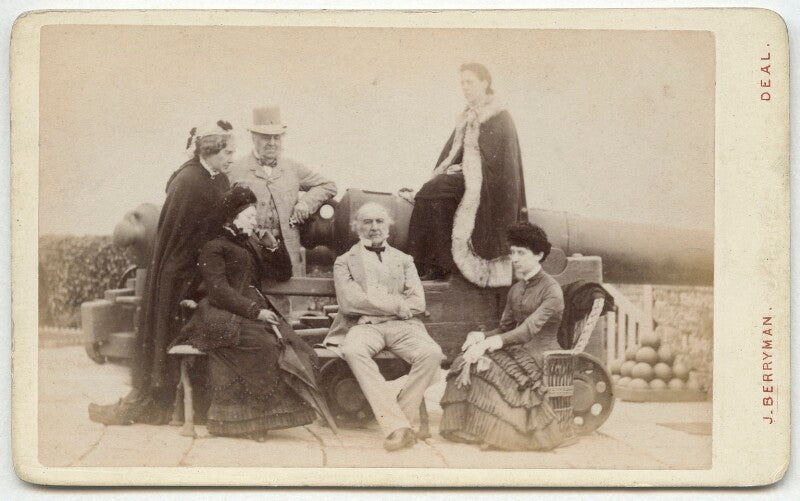 Mr and mrs gladstone and others at deal castle npg x134578