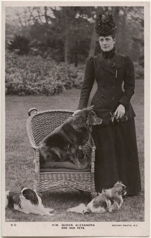 'H.M. Queen Alexandra and her pets' (Queen Alexandra) NPG x196862