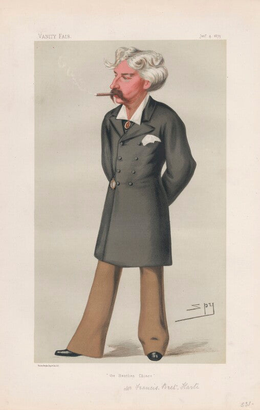 (francis) bret harte (francis brett hart) ('men of the day. no. 191.') npg d43884