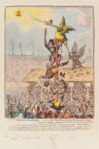 'Election-candidates; - or - the Republican-goose at the top of the pole' NPG D12891