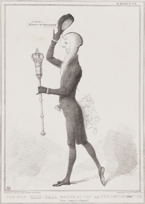 Henry brougham, 1st baron brougham and vaux ('the new vaux hall master of the unceremonious') npg d41292