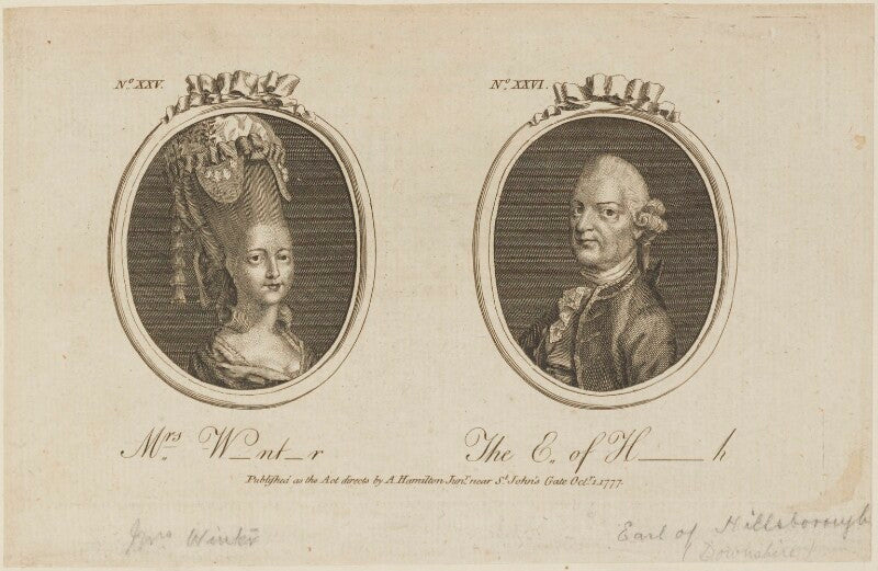 'mrs w nt r and the earl of h h' npg d14323