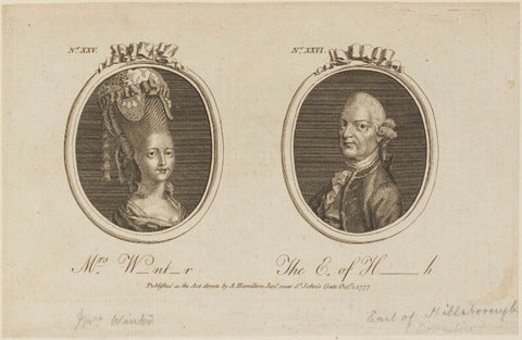 'Mrs W-nt-r and The Earl of H-h' NPG D14323