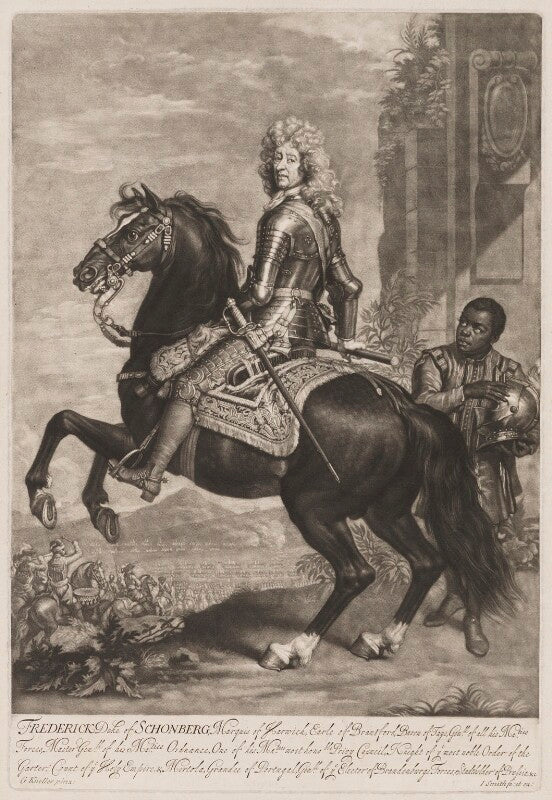 Frederick herman de schomberg, 1st duke of schomberg and an unknown boy npg d1338