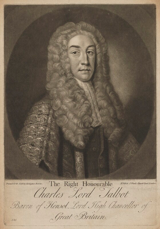 Charles talbot, 1st baron talbot of hensol npg d40538