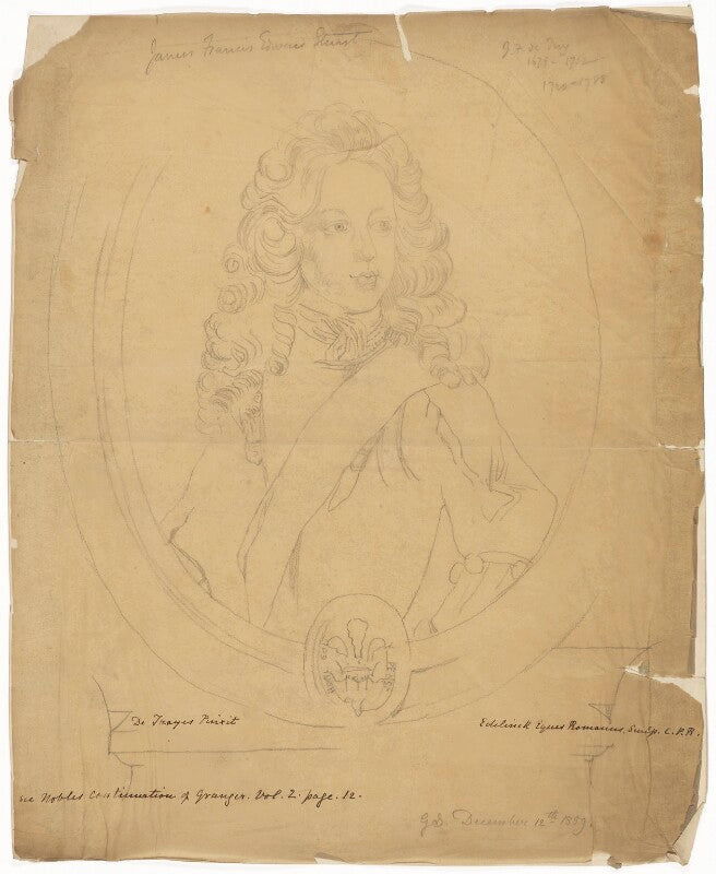 Prince james francis edward stuart npg d32657