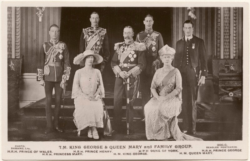 't.m. king george & queen mary and family group' npg x193295