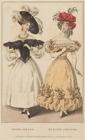 'Opera Dress. Evening Costume', February 1829 NPG D47653