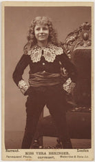 Vera Beringer as Lord Fauntleroy in 'The Real Little Lord Fauntleroy' NPG x197489