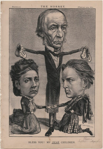 'Bless You! My Dear Children.' (Princess Louise Caroline Alberta, Duchess of Argyll; William Ewart Gladstone; John George Edward Henry Douglas Sutherland Campbell, 9th Duke of Argyll) NPG D48224