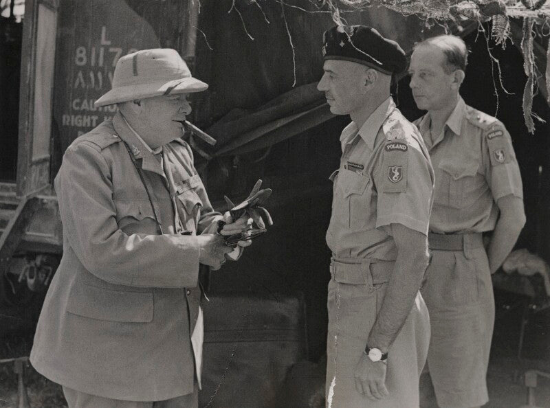Winston churchill; wladyslaw anders and an unknown sitter npg x199248
